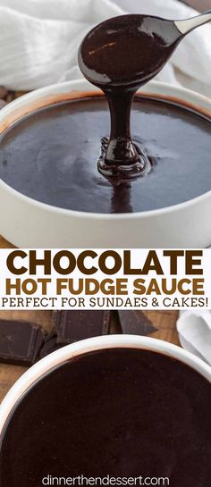 chocolate hot fudge sauce is the perfect for sundaes and cakes with only 3 ingredients