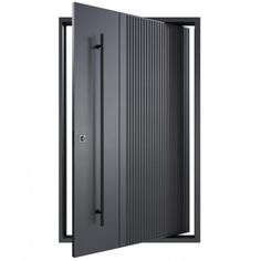 Vicente Single Entry Pivot Door Aluminum Door Design, Door Design Entrance, Entry Way Door