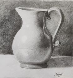 a drawing of a white pitcher on a gray background with the word annot written below it