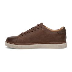 These Frye and Co. men's Ronan oxford shoes have the comfort and aesthetic of a sophisticated sneaker. Made from smooth faux leather, this lace-up pair has a flat platform sole, a cushioned insole and a slightly pointed toe. Wear them with pants or jeans and a button-down.Features: Comfort, CushionedClosure Type: Lace-UpFootwear Technology: Eva CushioningUpper/Outer Base Material: 100% PolyurethaneShoe Lining Material: PolyurethaneSole Material Content: 100% Thermoplastic-RubberToe Type: Plain … Casual Oxfords With Cushioned Footbed And Round Toe, Casual Synthetic Oxfords With Rubber Sole, Casual Synthetic Lace-up Oxfords, Brown Slip-on Sneakers For Derby, Classic Oxford Sneakers With Cushioned Footbed, Casual Oxfords With Perforated Round Toe, Low-top Leather Oxfords With Cushioned Footbed, Casual Low-top Oxfords With Brogue Detailing, Casual Sneakers With Brogue Detailing And Round Toe