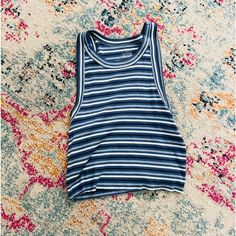 Brand- Aerie Size- Woman’s Large Color- Blue & White Condition- Brand New ( Never Got To Wear) Material- 100% Cotton Blue White, High Neck, Color Blue, Blue And White, Blue Color, Womens Tops, Tank Tops, Brand New, Women Shopping