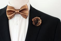 Copper mens bow tie set, groomsmen outfit Dapper Detachable Bow Tie For Weddings, Dapper Bow Tie With Detachable Bow For Weddings, Dapper Wedding Bow Tie With Detachable Bow, Dapper Tuxedo With Bow Tie For Wedding, Dapper Bow For Groom, Dapper Detachable Bow For Wedding, Detachable Bow Tuxedo Bow Tie For Wedding, Tuxedo Style Wedding Bow Tie With Detachable Bow, Tuxedo Bow Tie With Detachable Bow For Wedding