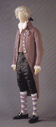 French Revolution, 1795 MET collection French Revolution Fashion, 18th Century Mens Fashion, 1700 Fashion, 18th Century Costume, 18th Century Clothing, 18th Century Fashion, Century Clothing, French Revolution, Historical Costume