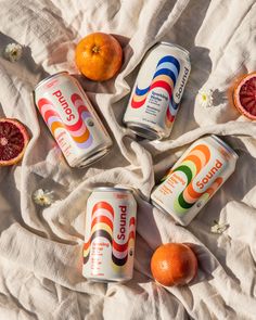 Sound Sparkling Beverages Retro-Inspired Rebrand Gives Off The Right Vibe Desain Merek, Packaging Box Design, Retro Packaging, Drinks Packaging Design, Graphic Design Packaging, Design Innovation, Creative Packaging Design, Sparkling Water