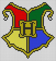 an image of a cross stitched pattern with the colors of the flag and two bells