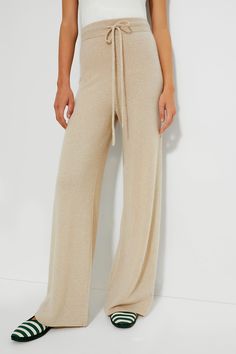 Sandstone Cashmere Jane Pant | Tuckernuck Relaxed Fit Cashmere Bottoms For Loungewear, Casual Fall Cashmere Sweatpants, Casual Cashmere Sweatpants For Fall, Cozy Cashmere Lounge Bottoms, Fall Cashmere Sweatpants For Loungewear, Relaxed Fit Cashmere Pants For Loungewear, Casual Full-length Cashmere Pants, Casual Cashmere Long Pants, Cozy Relaxed Fit Wide Leg Loungewear Pants