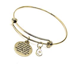 "This is a beautiful gold-plated bracelet with a laser engraved charm with \"If you have faith as small as a mustard seed... nothing will be impossible for you\" from Matthew 17:20 on it along with a small teardrop mustard seed charm  to remind us that with the faith of a mustard seed we can move mountains.   The bracelet easily expands to fit on any wrist size. This item contains small pieces and is not intended for children under the age of 14. To see the latest items and specials, follow me o Gold Stainless Steel Name Bracelet For Mother's Day, Inspirational Gold Name Bracelet For Friendship, Gold Nickel-free Charm Bracelet For Personalized Gift, Gold Engraved Inspirational Name Bracelet, Gold Engraved Stainless Steel Charm Bracelet, Inspirational Gold Engraved Name Bracelet, Personalized Gold Stainless Steel Charm Bracelet, Gold Stainless Steel Engraved Charm Bracelet, Inspirational Engraved Gold Name Bracelet