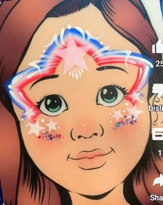 July Face Paint, Forth Of July Face Paint Ideas, Fourth Of July Face Paint Ideas, Patriotic Face Painting Ideas, Patriotic Face Paint, Fourth Of July Face Paint, 4th Of July Face Paint, Camo Face Paint, Football Face Paint