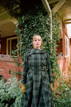 The warmest dress ever! Handmade one-at-a-time with a super cozy anti-pill fleece in a muted black, green, and charcoal plaid. The stretchy fleece makes it comfortable, incredibly durable, and insulative (both against the cold and wet), and extremely easy to take care of. I love this new design so much--an ankle length prairie dress with a double breasted bodice that can be worn a number of ways depending on your mood. And yes, POCKETS! Two super huge drop-pockets are built into the front seams--large enough to carry a number of treasures and double-seamed for durability. Made-to-order, this plaid Blanket Dress is constructed with a full length skirt that has a beautiful drape--easy to walk and move in, and so warm. Two side slits are sewn into the bottom hem of the dress for extra freedom Plaid Maxi Dress, Blanket Dress, Full Length Skirts, Petite Shorts, Warm Dresses, Plaid Blanket, Fleece Dress, Prairie Dress, Beautiful Drapes