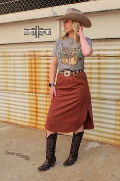 Sweetwater Sack Skirt skirt Rowdy Crowd Clothing Cute Country Outfits Plus Size, Fredericksburg Texas Outfit Summer, Trendy Country Outfits, Cotton Asymmetrical Skirt For Fall, Asymmetrical Cotton Skirt For Fall, Casual Asymmetrical Maxi Skirt For Fall, Relaxed Fit Brown Cotton Skirt, Casual Brown Relaxed Skirt, Casual Brown Relaxed Fit Skirt