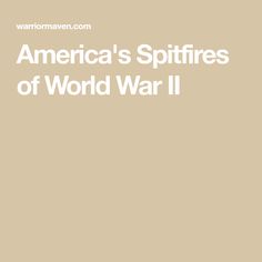 America's Spitfires of World War II Spy Plane, D Day Landings, American Fighter, German Tanks, Royal Air Force