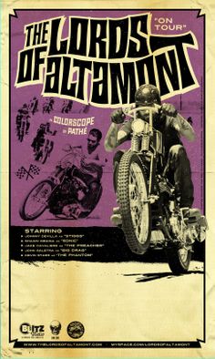 an advertisement for the lord's batman motorcycle club