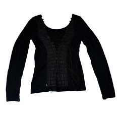 Elevate Your Wardrobe With This Stunning Patty Boutik Lace Up Crochet Top In Black. The Top Features A V-Neckline, Long Sleeves, And A Lace-Up Closure, Making It Perfect For Both Casual And Party/Cocktail Occasions. The Solid Pattern, Made From Spandex And Rayon Materials, Offers A Comfortable Fit With Stretch Features. This Blouse Is Perfect For Juniors, And The Xl Size Is Suitable For Women Who Prefer Regular Fit. Hand Wash Only For Optimal Care. The Top Is Perfect For Summer, Fall, And Spring Gothic Lace Tops For Fall, Gothic Lace Top For Fall, Black V-neck Crochet Top For Spring, Gothic Tops With Lace Trim For Fall, Fitted Black Gothic Lace Top, Black V-neck Lace Top, Gothic Stretch Lace Tops, Casual Lace Trim Top For Winter, Winter Stretch Lace Top