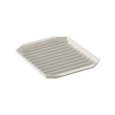 an image of a white tray on a white background