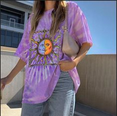 Snake Queen, Purple Tee, Laundry Guide, Sublime Shirt, Dress Occasion, Sports Style, Round Neck Tees, Print Graphic, Tie Dye T Shirts