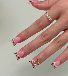 Pink Cheetah Nails, Nail Training, Easy Nails