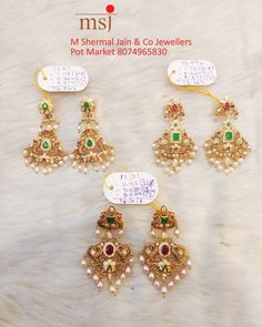 Gold Plated Jewelry Indian, Gold Chandbali, Wedding Jewelry Sets Bridal Jewellery, Bridal Diamond Necklace, Gold Pearl Jewelry, Gold Jewelry Outfits, Diamond Earrings Design