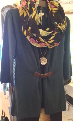 Love the detail from Simply Noelle on this buckle-close cardigan! Simply Noelle, Tunic Tops, Buckle, Women's Top