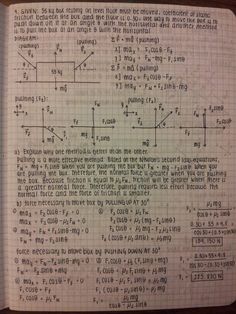 a piece of paper that has some writing on it with numbers and symbols in it