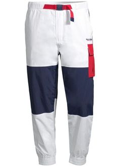 Polo Sport Ralph Lauren Colorblocked Nylon Sweatpants Cargo Jogger Track Pants | eBay Sweatpants Cargo, White Joggers, Joggers Track Pants, Polo Sport Ralph Lauren, Polo Sport, Cargo Joggers, Hiking Pants, Cargo Pocket, Active Wear Pants