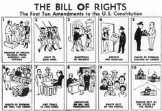 the bill of rights is shown in this cartoon