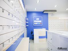 the phone store is clean and ready for customers to use