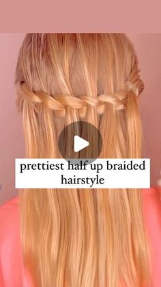 Audrey McClelland on Instagram: "PRETTIEST HALF UP BRAIDED HAIRSTYLE 💗 Here’s a pretty and beautiful braided hairstyle for any occasion. I love how pretty this was is to do. ❤️ . Let us know if you try this one! I share all of our favorite hair products in my stories and in my highlights. . #halfuphalfdownhairstyle #halfuphalfdown #hairdo #braidideas #braidinspo #braidinspiration #braid #simplehairstyles #simplehair #simplehairstyle #easyhairstyles #easyhairstyle #easyhairstylesforgirls #cutehairstyles #cutehair #hairvideo #hairideas #hairinspo #hairinspiration #hairvideos #hairidea #schoolhairstyles #schoolhair #hairstyles #hair #hairstyle #hairtutorial #hairtutorials" Crown Braid Hairstyles Half Up, Half Up Braid Hairstyle, Half Up Girls Hairstyles, Soft Braids Hairstyles, Flower Girl Hairstyles Half Up, Girls Half Up Half Down Hairstyles Kids, Simple Hairstyles For Girls Kids, Kids Hairstyles Half Up Half Down, Half Up Half Down Kids Hairstyles