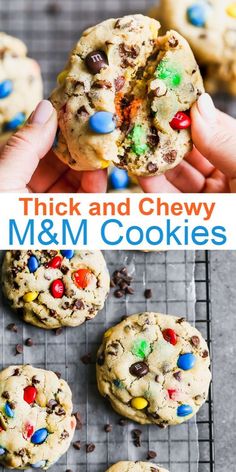 cookies with m & m and m's in the middle