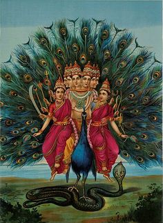 Raja Ravi Varma - Wikipedia Lord Murugan Wallpapers, Lord Murugan, Tile Murals, Hare Krishna, God Illustrations