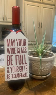 Wooden wine tag may your wine glass be full snd your gifts exchangeable Wine Tags Diy, Wine Bottle Gift Tags, Wine Crafts, Bottle Flowers, Wine Gift Tags, Wood Laser Ideas, Bottle Gift Tags, Fun Phrases, Wine Bottle Tags