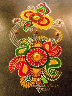 an image of a flower design on the floor in front of a building with caption that reads, pinterest best design images on pinterest ranggol designs