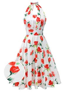 Buy Vintage 1950s Dresses Online – Page 9 | Retro Stage Retro Rose Print Summer Dress, Retro Rose Print Spring Dresses, White Retro Vintage Dress With Floral Print, 1950s Dresses Vintage, Retro Stage, Rock Around The Clock, 1950s Dresses, Retro Vintage Dresses, Swimsuit Sale