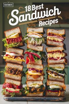 Upgrade your lunch game with these 18 best sandwich recipes! From classic favorites to creative twists, these mouthwatering sandwiches are perfect for any time of day. Easy to make and impossible to resist! 🥪 #SandwichRecipes #EasyMeals #LunchIdeas #ComfortFood #QuickAndTasty Best Sandwich Recipes, Recipes For Fall, Deli Sandwiches, Best Sandwich, Time Of Day, Sandwich Recipes, Fall Recipes, Fall Season, Easy Recipes