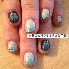 Underwater Nails, Aquarium Party, City Nails, S Nails, Nail Design Inspiration, Mermaid Party, Nail Tutorials, Nail Tools