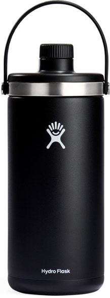 the hydro flask water bottle is black