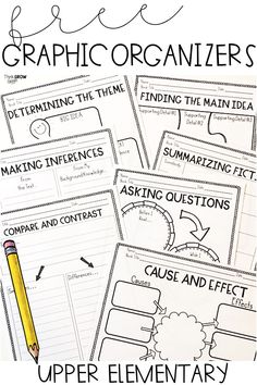 graphic organizer for upper and lower elementary students to help them organize their own writing skills