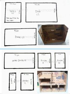 the instructions for how to make an origami box out of cardboard and paper