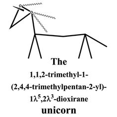 an image of the trimethyl - 1 and trimethypentane dioxane unicorn