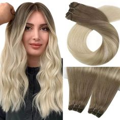 Moresoo Virgin Bundles Sew In Human Hair Weft Highlight Hair Extensions (#BA8/60) Highlight Hair, Hair Extension Shop, Highlight Color, Types Of Hair Extensions, Sew In Weave, Weft Hair Extensions, Hair Shedding, Halo Hair, Thicker Hair