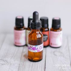 Learn how to make nourishing cuticle oil for at home nail care with a coconut oil, jojoba oil, and vitamin E oil base, plus a combination of powerful and fragrant essential oils. Perfect to promote nail growth and overall skin health. Cuticle Oil Recipe, Dry Cracked Cuticles, Home Nail Care, Best Cuticle Oil, Roller Blends, Essential Oil Brands, Dry Cuticles, List Of Essential Oils