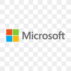 the microsoft logo is shown on a transparent background, with no image or text to describe