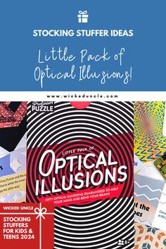 optical illusions pack of cards Kids Stocking Stuffers, Your Brain, Optical Illusions, Bending, Stocking Stuffers