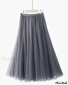 OliviaMark - Exquise jupe midi en organza plissé, rouge vintage, 20 pièces Korean Fashion Aesthetic, Organza Midi Skirt, Pleated Organza, Knit Lace Dress, Floral Print Midi Skirt, Umbrella Skirt, Tulle Midi Skirt, Ruched Bodycon Dress, Skirt Skirt