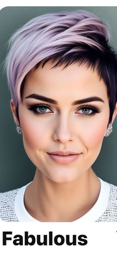 Metal Haircuts Women, Half Shaved Hairstyles, Hair Color For Short Hair Pixie, Short Goth Hairstyles Pixie Cuts, Pixie Hair Color Ideas, Pixie Purple Hair, Pixie Haircut Purple, P!nk Pixie Haircut, Short Spiked Hair