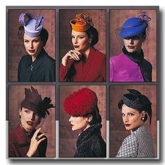 Uncut, Unused, Factory Fold ,  Out of Print- Original Sewing Pattern from Vogue Patterns. Thank you for visiting! 1940 Style, 1940s Hats, Sewing Pattern Vintage, 40s Style, Hat Blocks, 1940s Style, Pillbox Hat, Hat Ideas, Millinery Hats