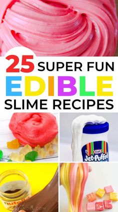 the 25 super fun edible slime recipes for kids to make and eat with their own hands