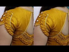 ब्लाउज बैक नेक डिजाइन, Simple Aari Work Blouse Design, Simple Aari Work Blouse, Exclusive Blouse Designs, Simple Aari Work, Aari Work Blouse Design, Netted Blouse Designs