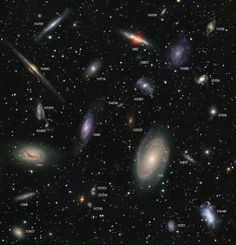 an image of many different objects in the sky