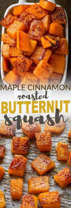 the cover of maple cinnamon butternut squash