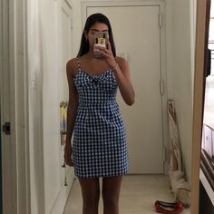 Never Worn, Perfect Condition Chic Blue Mini Dress For Picnic, Casual Striped Dress For Picnic, Checkered Dress, Group Halloween Costumes, Colorful Dresses, Halloween Costumes, Blue White, Color Blue, Blue And White